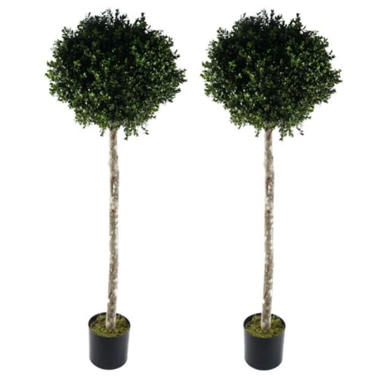 Image of Leaf 140cm Buxus Ball Artificial Tree UV Resistant Outdoor Green