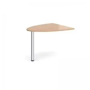 Image of Welcome reception unit D-end extension 1000mm x 888mm - beech