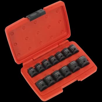 Image of Sealey AK5613LP 13 Piece 1/2" Drive Impact Socket Set 1/2"