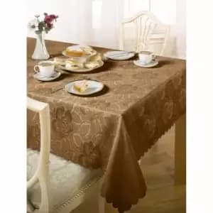 Image of Green & Sons Table Cloth Damask Rose 52 X52" Coffee