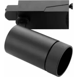 Image of Fully Adjustable Track Spotlight - High Output 38W Cool White LED - Matt Black