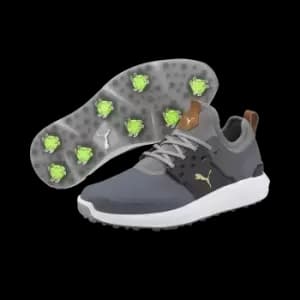 Image of Puma IGNITE ARTICULATE Golf Shoes - QUIET SHADE/Gold - UK11