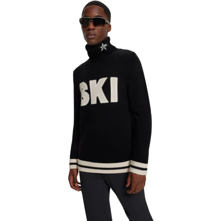 Image of Boss Mens Ribbed Crew-Neck Sweatshirt Black male S