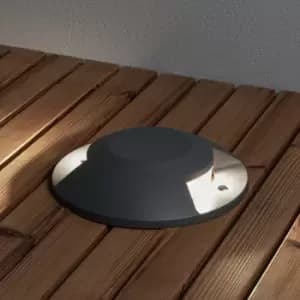 Image of Recessed Ground Outdoor Effect Light Deck Light Surface Mounted Dark Grey 10W LED 2 Way, IP65