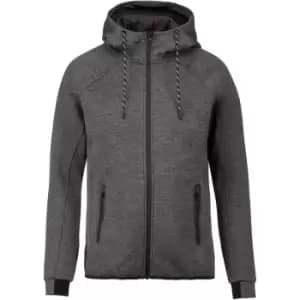 Image of Proact Mens Performance Hooded Jacket (XL) (Deep Grey Heather)