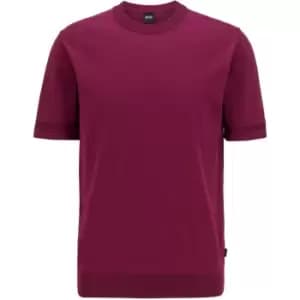 Image of Boss Imtteo Knitted Top - Purple