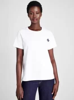 Image of Spade Flower Tee - White - L (Uk 16)