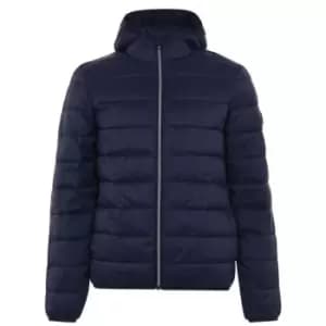 Image of Original Penguin Hood Padded Jacket - Blue