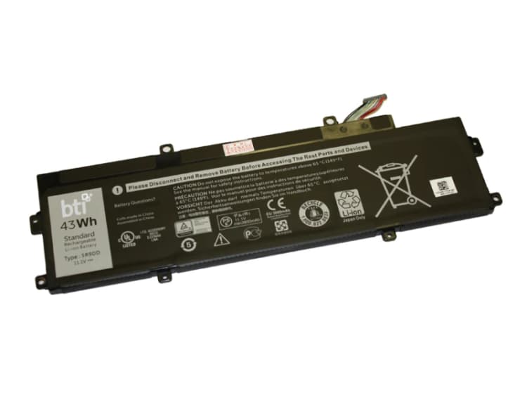 Image of BTI 43Wh 3 cell 5R9DD compatible battery for DELL CHROMEBOOK 11 3120 P