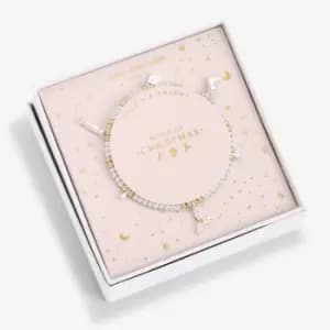 Image of Life's A Charm Magic Of Christmas Silver Charm 17.5cm Stretch Bracelet 5436