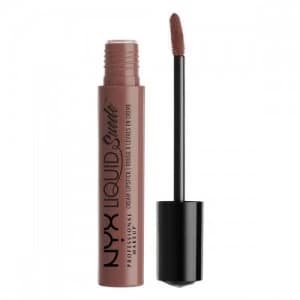 Image of NYX Professional Makeup Liquid Suede Metallic Matte Lipstick Brooklyn thorn
