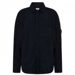 Image of CP COMPANY Junior Boys Lens Overshirt Jacket - Navy 888