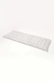 Image of Grey Stripe Bench Cushion 3 Seater