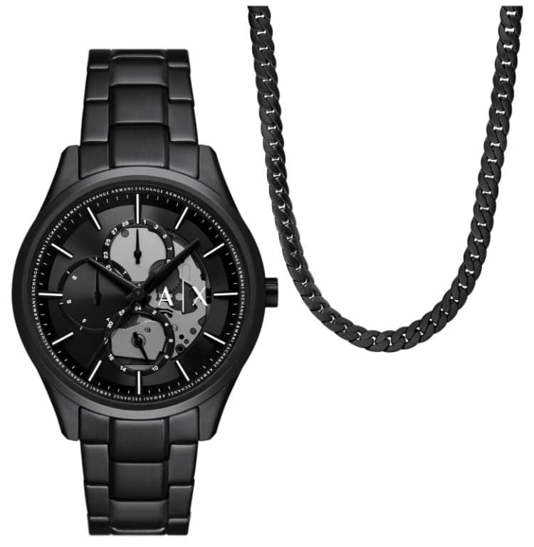 Image of Armani Exchange AX7160SET Mens Dante Gift Set (42mm) Black Watch
