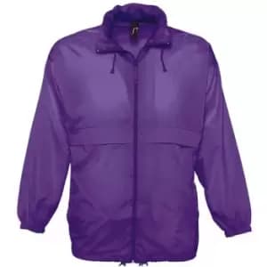Image of SOLS Unisex Surf Windbreaker Lightweight Jacket (M) (Blue Atoll)
