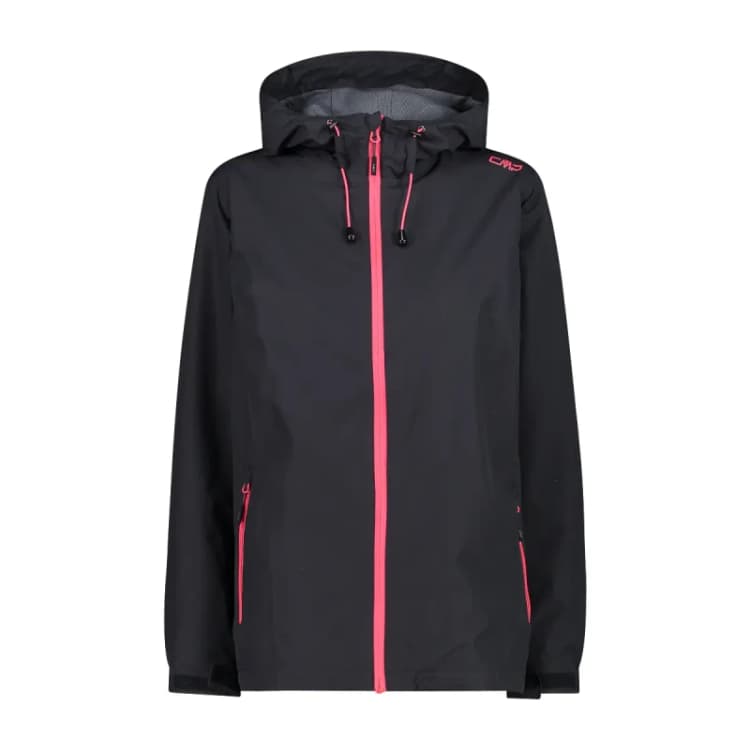 Image of Womens waterproof hooded jacket CMP Noir Female L