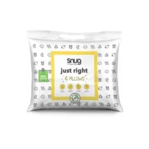 Image of Snug Pack of 4 Just Right Pillows