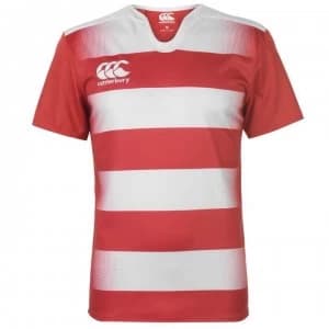 Image of Canterbury Chal Hoop T Shirt Mens - Red/White