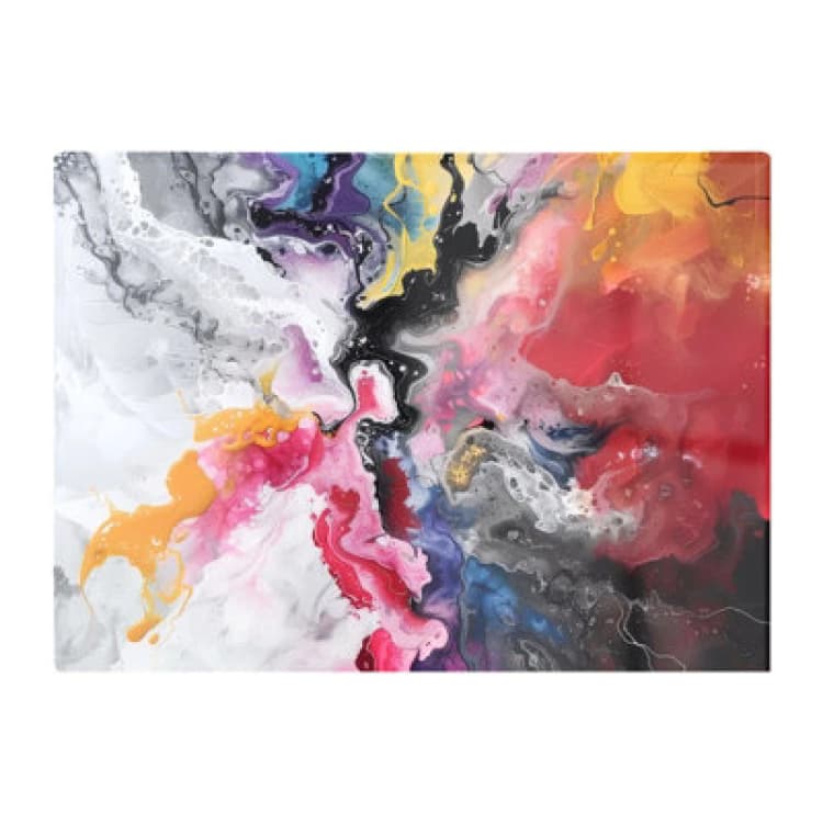Image of Warren Reed Designer Explosive Colour Cascade Chopping Board