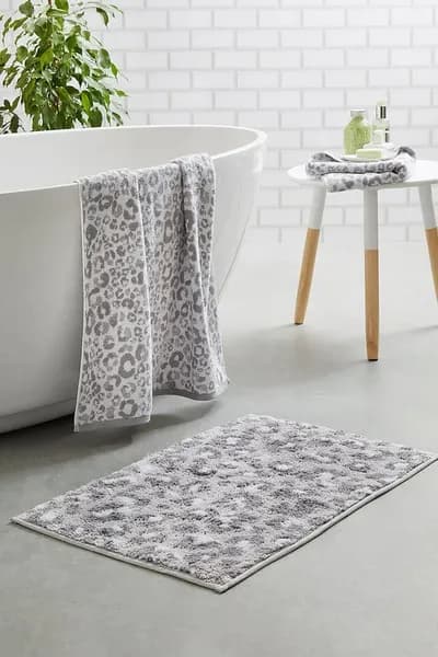 Image of Fusion Grey Bathmat Grey/White
