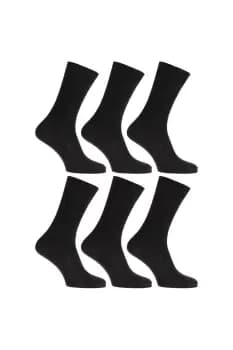 Image of Bamboo Super Soft Work/Casual Non Elastic Top Socks (Pack Of 6)