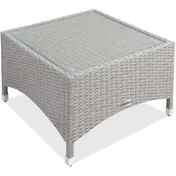 Image of Casaria - Poly Rattan Coffee Side End Snack Table Garden Conservatory Patio Furniture NEW M2 - 58x58x42cm (de)