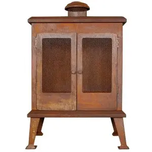 Image of La Hacienda Volantis Fireplace - Naturally Rusted Finish