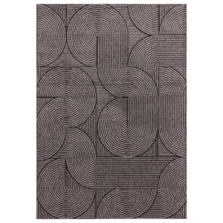 Image of SO'HOME Swirl Flatweave Rug Charcoal 160X230CM;200X290CM
