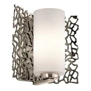 Image of 1 Light Wall Light Silver, E27