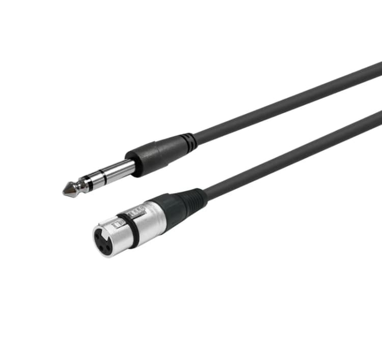 Image of Vivolink PROAUDXLRFJACKS1 audio cable 1m XLR 6.35mm Black