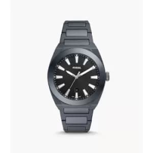 Image of Fossil Mens Everett Three-Hand Date Ceramic Watch - Gray