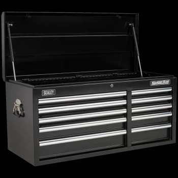Image of Sealey Superline Pro 10 Drawer Heavy Duty Tool Chest Black