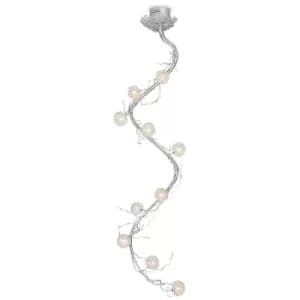 Image of Wireball Pendant Ceiling Light Satin Nickel