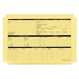 Image of Personnel Wallets Pre printed Yellow Pack of 50 PWY01