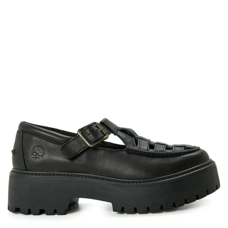Image of Timberland Womens Buckle Shoe Natural Mary Janes Blk Full Grain female 4.5 (37.5)