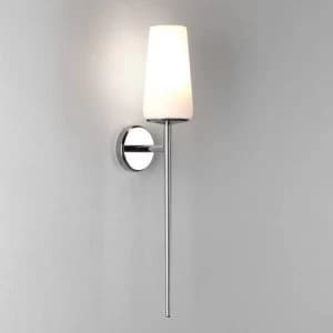 Image of 1 Light Indoor Wall Light Polished Chrome IP44 (Shade Not Included), E27