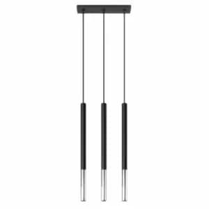 Image of Sollux Pendant Lamp Mozaica 3L Black/Chrome