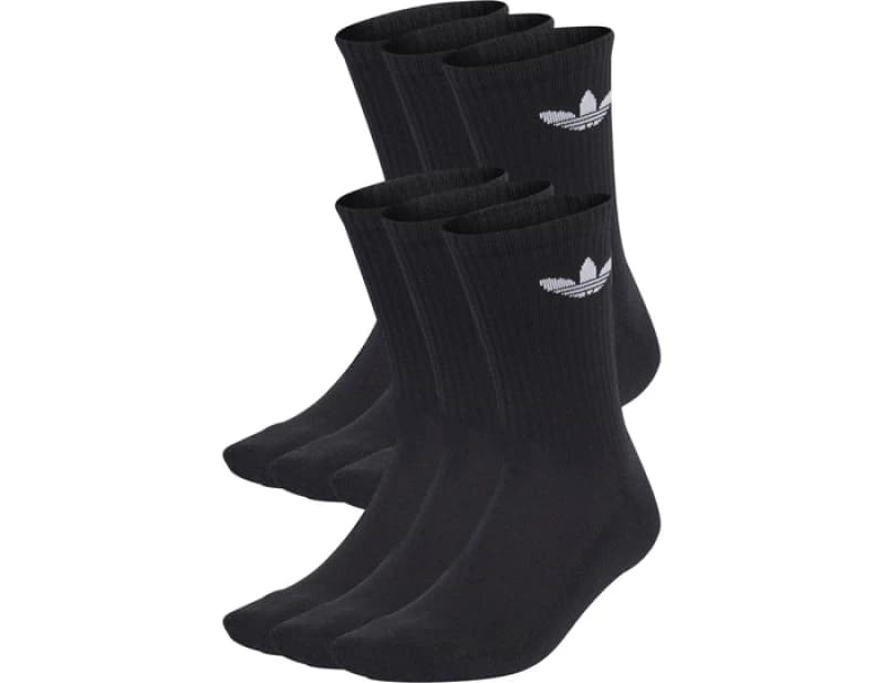 Image of Adidas Originals Crew 6er Pack Socks Black S