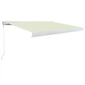 Image of Vidaxl - Manual Cassette Awning 350x250cm Cream Cream