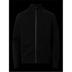 Image of Calvin Klein Milano Stitch Zip Through Jacket - Black