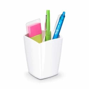 Image of Cep Gloss 530G Pencil Cup 2 Compartments Polystyrene White