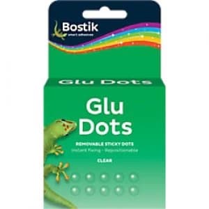 Image of Bostik Glue Dots Removable Transparent Pack of 200