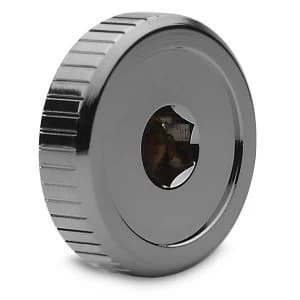 Image of EK Water Blocks EK-Quantum Torque Plug w/Badge - Black Nickel