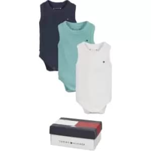 Image of Tommy Hilfiger Baby Girl Body 3 Pack Giftpack - Blue