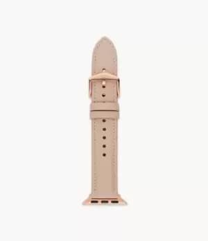 Image of Fossil Women 38/40mm Blush Leather Bands for Apple Watches