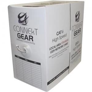 Image of CONNEkT Gear 305m CAT6 UTP Stranded LS0H Network Cable Drum - 24AWG - Grey