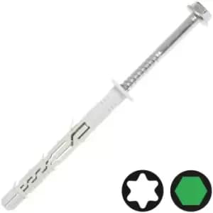 Image of DEWALT - 10 x 100mm Hex Head Frame Fixing - Pack of 50 - Silver