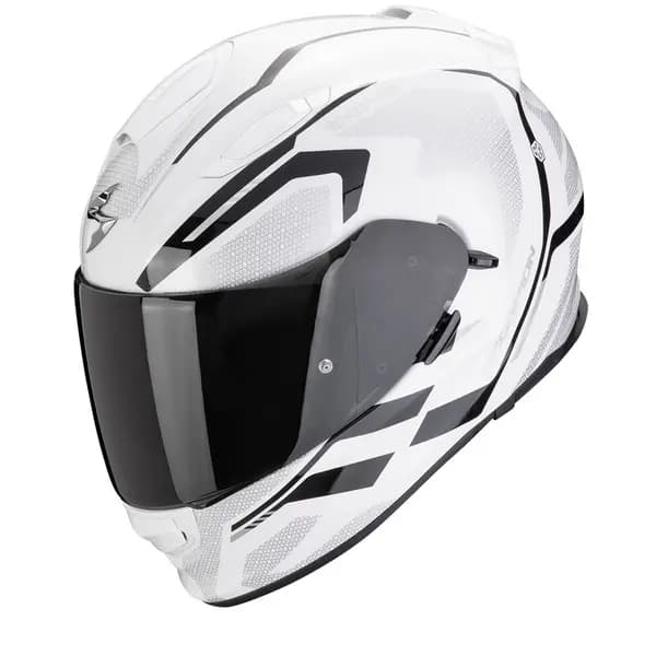Image of Scorpion EXO-491 Kripta White-Black Full Face Helmet Size 2XL