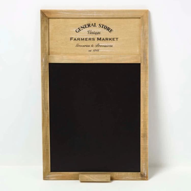 Image of Homescapes Black General Store Chalk Board Planner