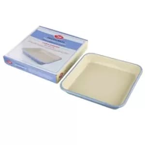 Image of Tala Originals Enamelled Roaster 33.5X33.5X5Cm - Pale Blue & Ivory